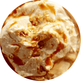 Сливочное крем-брюле с карамельной подливкой