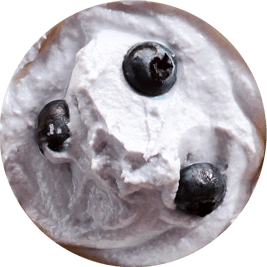 Сливочно-черничное с цельными ягодами черники 