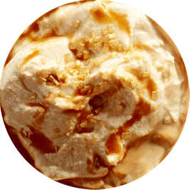 Сливочное крем-брюле с карамельной подливкой